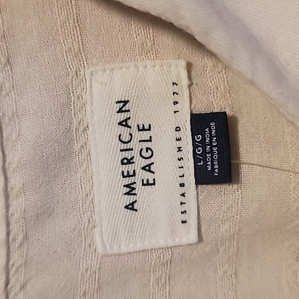 American Eagle Outfitters Cream Shirt - Picture 4 of 6